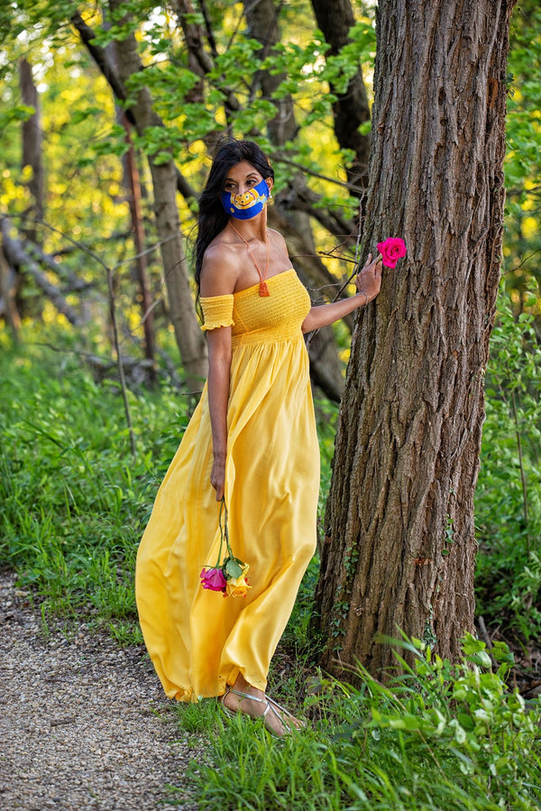 Gold Tassel Mask