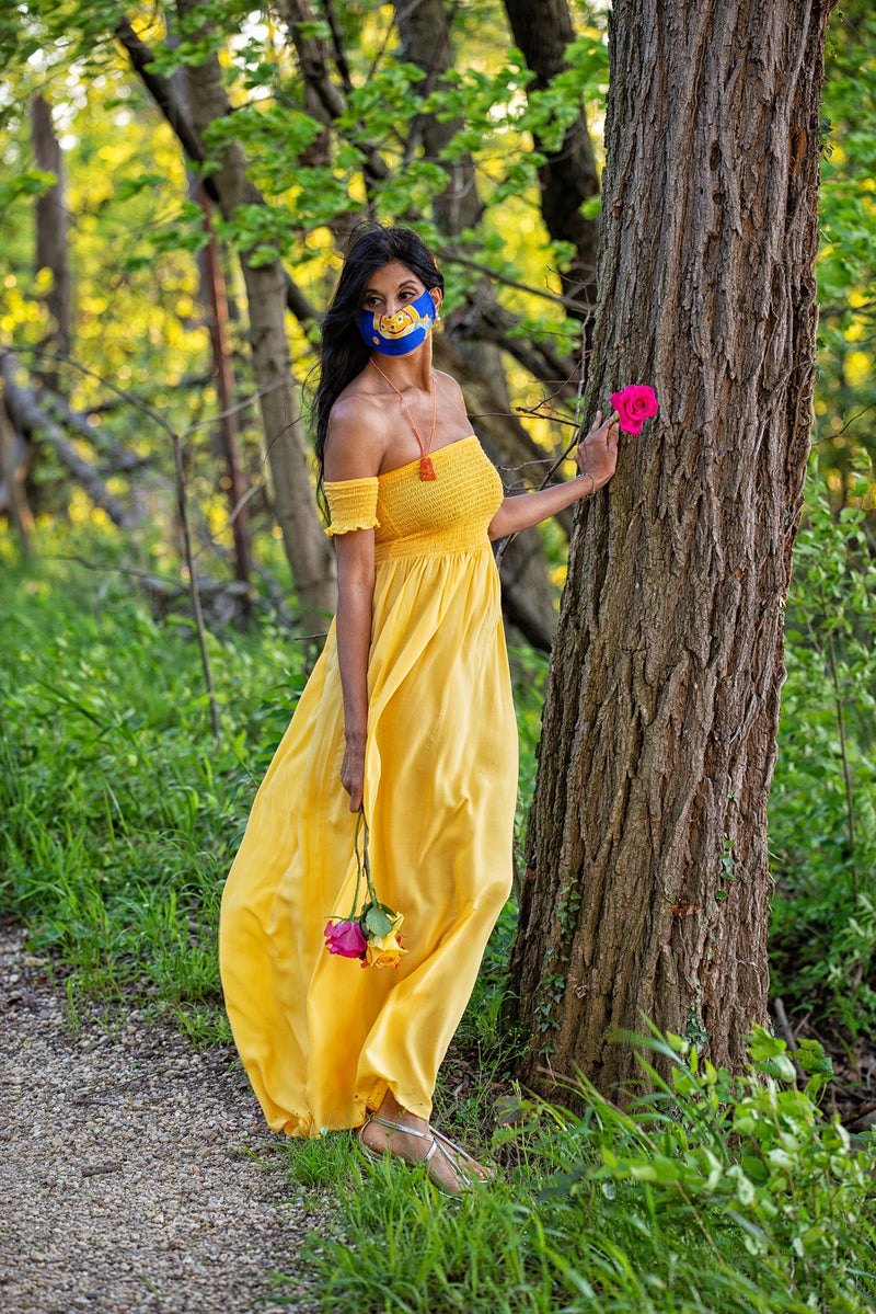 Gold Tassel Mask