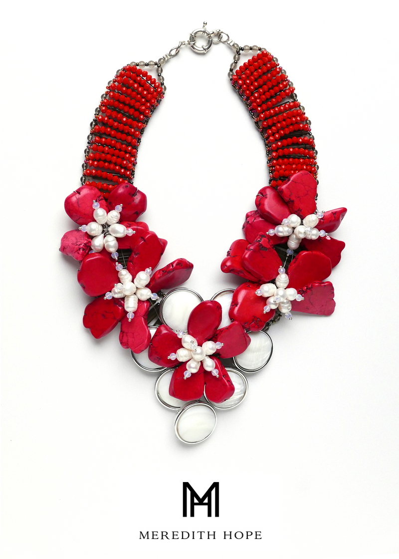 Wrapped In Coral and Pearls