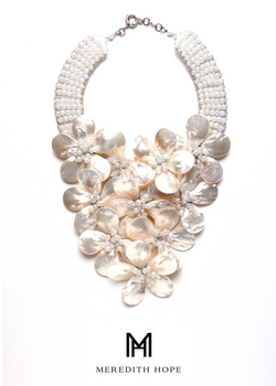 Mother of Pearl Wrapped in Beads