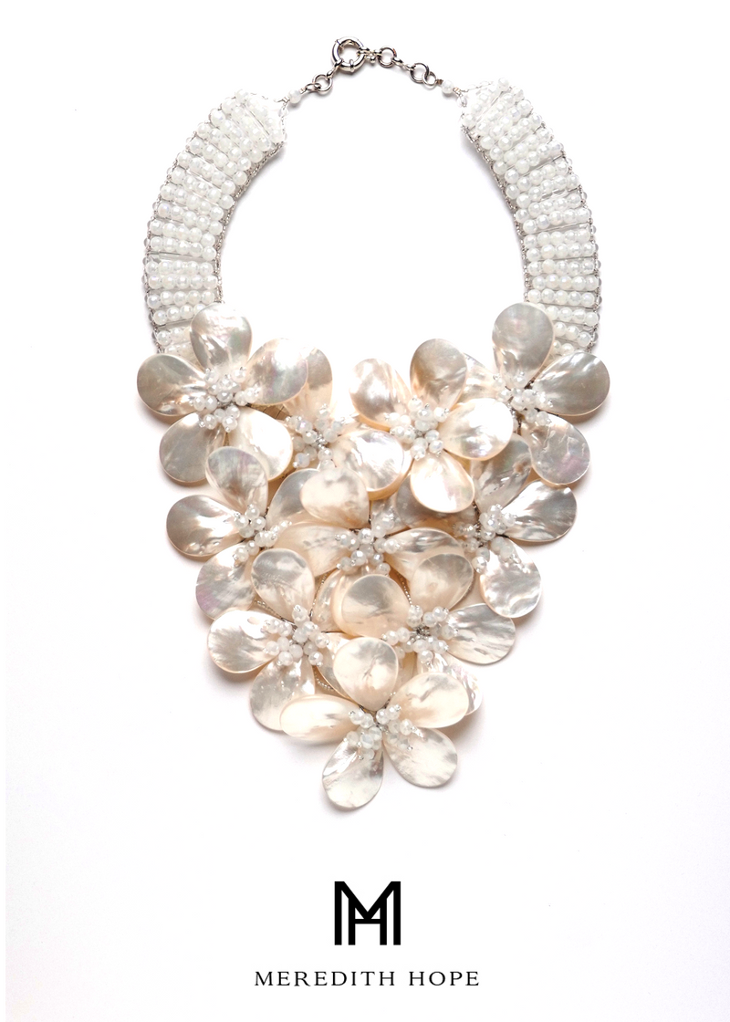 Mother of Pearl Wrapped in Beads