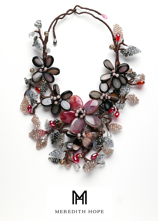 Fiora Crystal Leaves and Agate